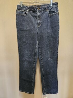 Classic Straight-Leg Women’s Jeans in Dark Blue